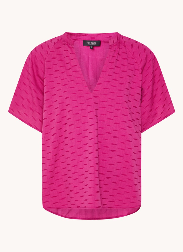 Τουνίκ με στάμπα Refined Department Missy και V-λαιμόκοψη