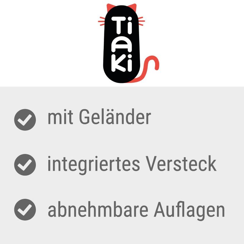 TIAKI Haustiertreppe mit Versteckmöglichkeit