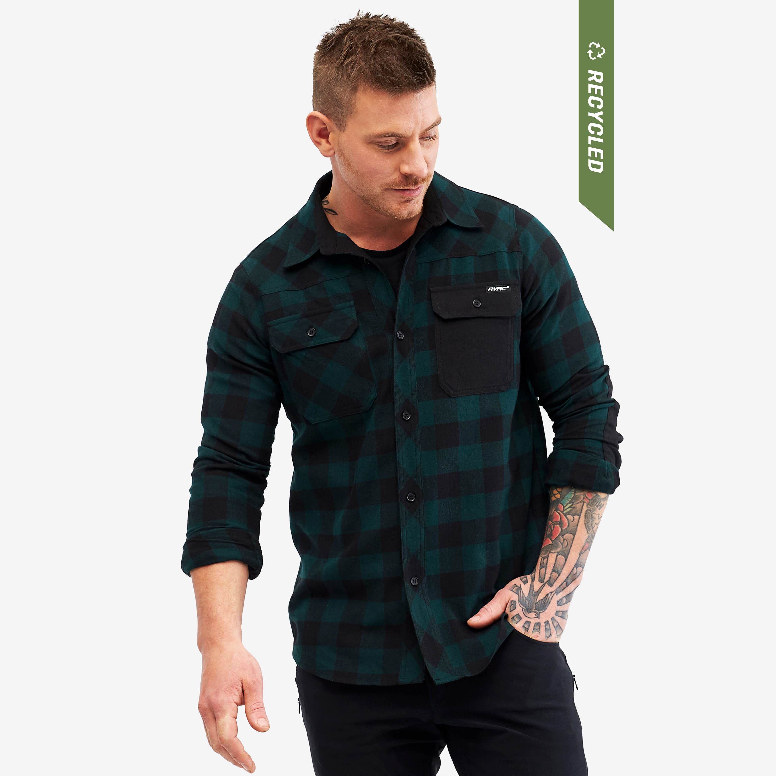 Campfire Shirt Homme Black/Deep Teal