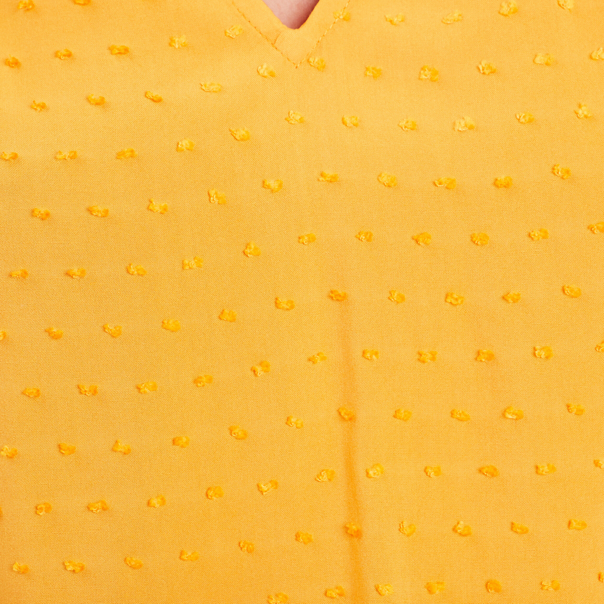 Blouse manches broderie orange clair femme | Cache Cache
