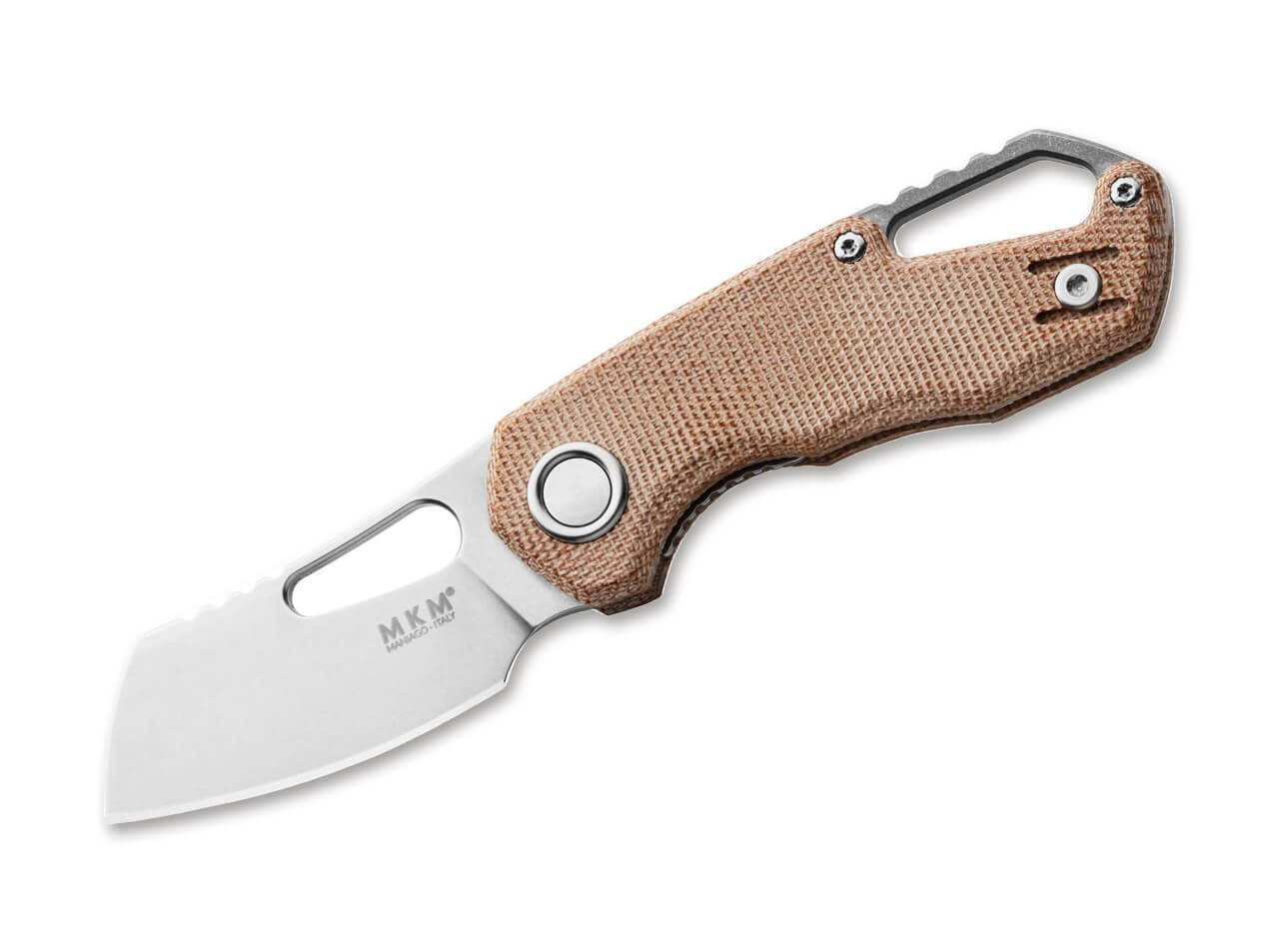 Isonzo M390 Cleaver Micarta Natural