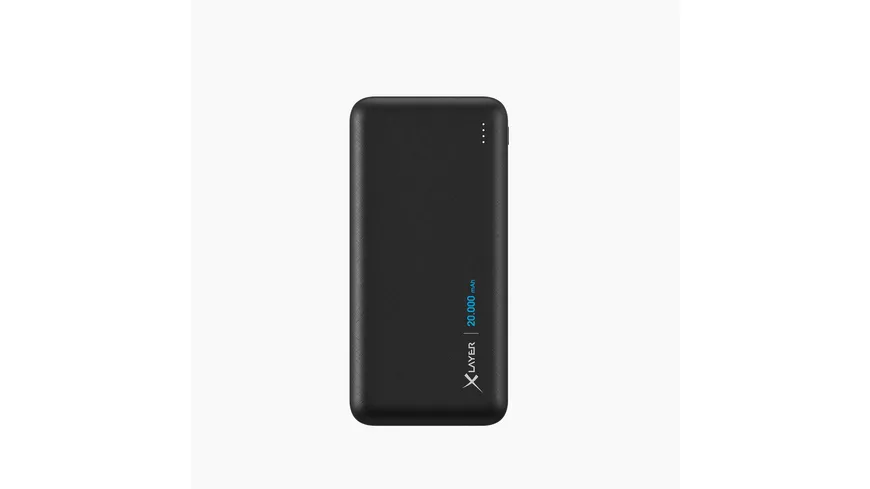 XLayer Powerbank Solid 20.000 mAh Black