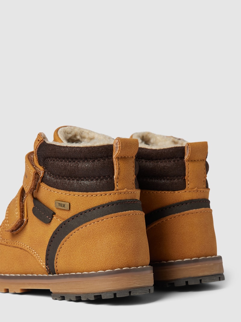Stiefel mit Klettverschluss in camel