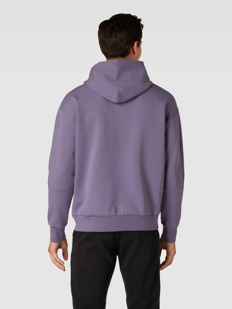 Hoodie mit Logo-Print Modell 'COMFORT' in flieder