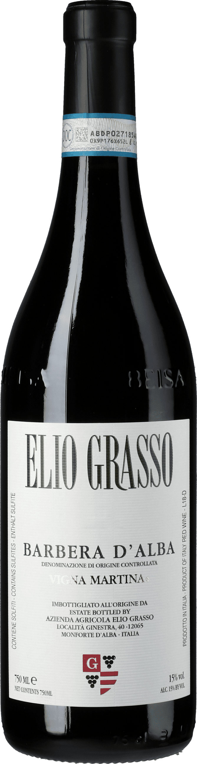 Elio Grasso: Barbera d'Alba Vigna Martina 2021