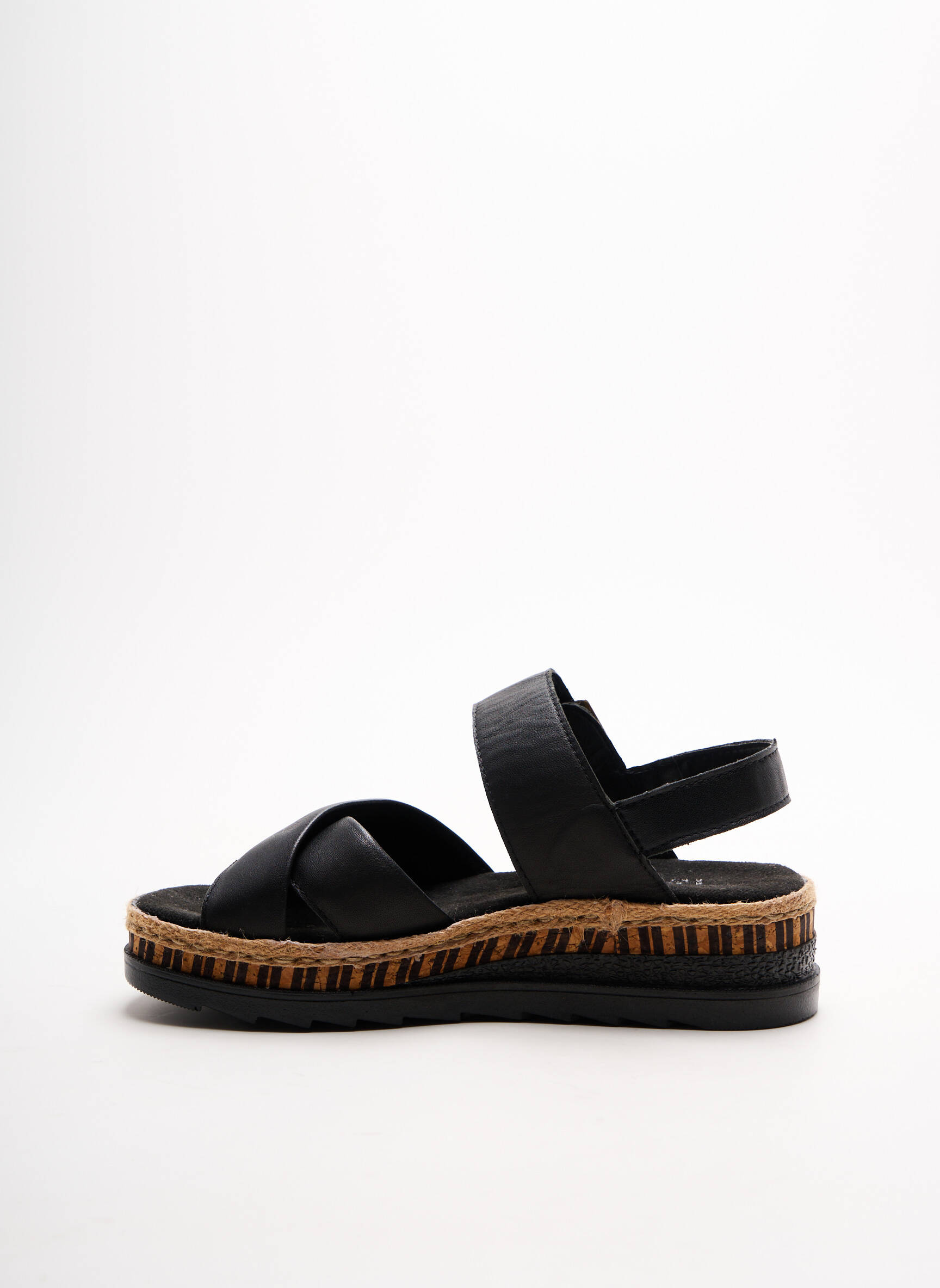 Rieker Sandales Nu Pieds Femme couleur noir