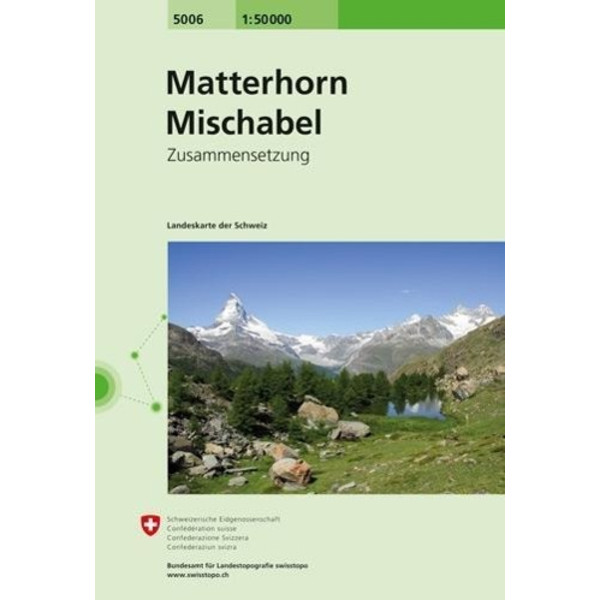 Swisstopo 1 : 50 000 Matterhorn Mischabel - Wanderkarte