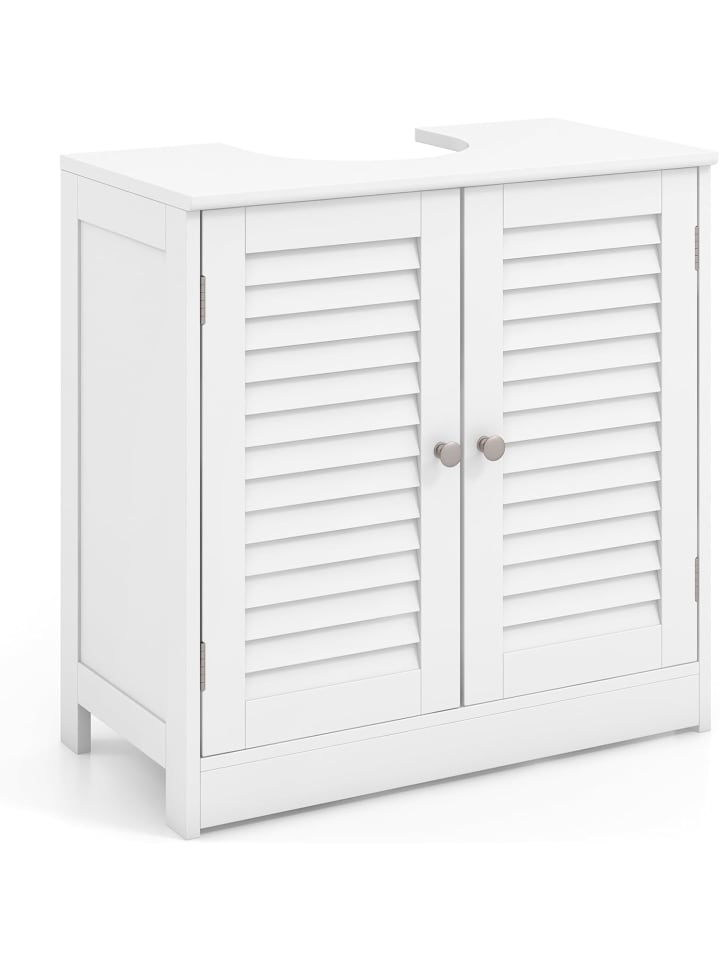 COSTWAY Waschbeckenunterschrank 60 x 30 x 60 cm in Weiß günstig kaufen onesize