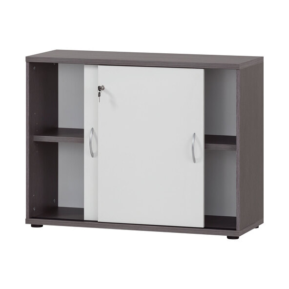Serie 4000 Aktenschrank 4700, esche grau/weiß matt