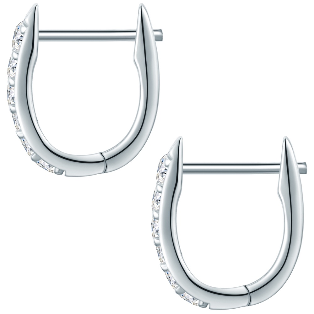 Trilani Boucles doreilles Argent sterling Oxyde de zirconium (CZ) en Argent Boucles d'oreilles