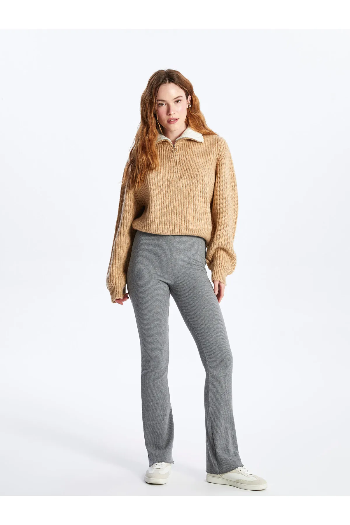 LC Waikiki  Einfarbige Jogger-Jogginghose für Damen mit elastischem Bund