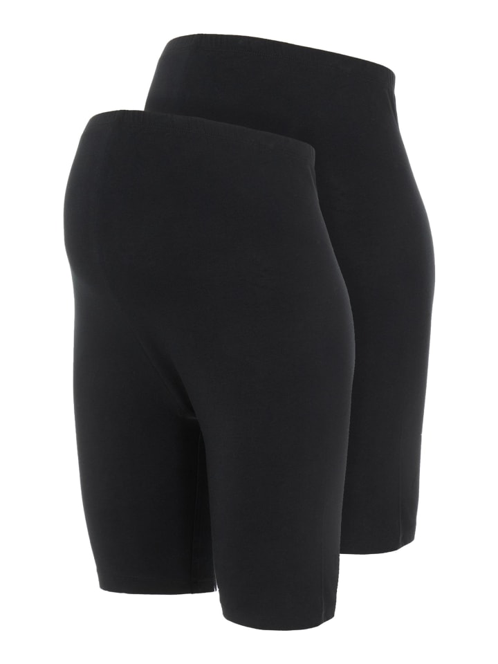 mama licious Umstands Leggings 2-er Stück Set MLSANNI in Schwarz günstig kaufen