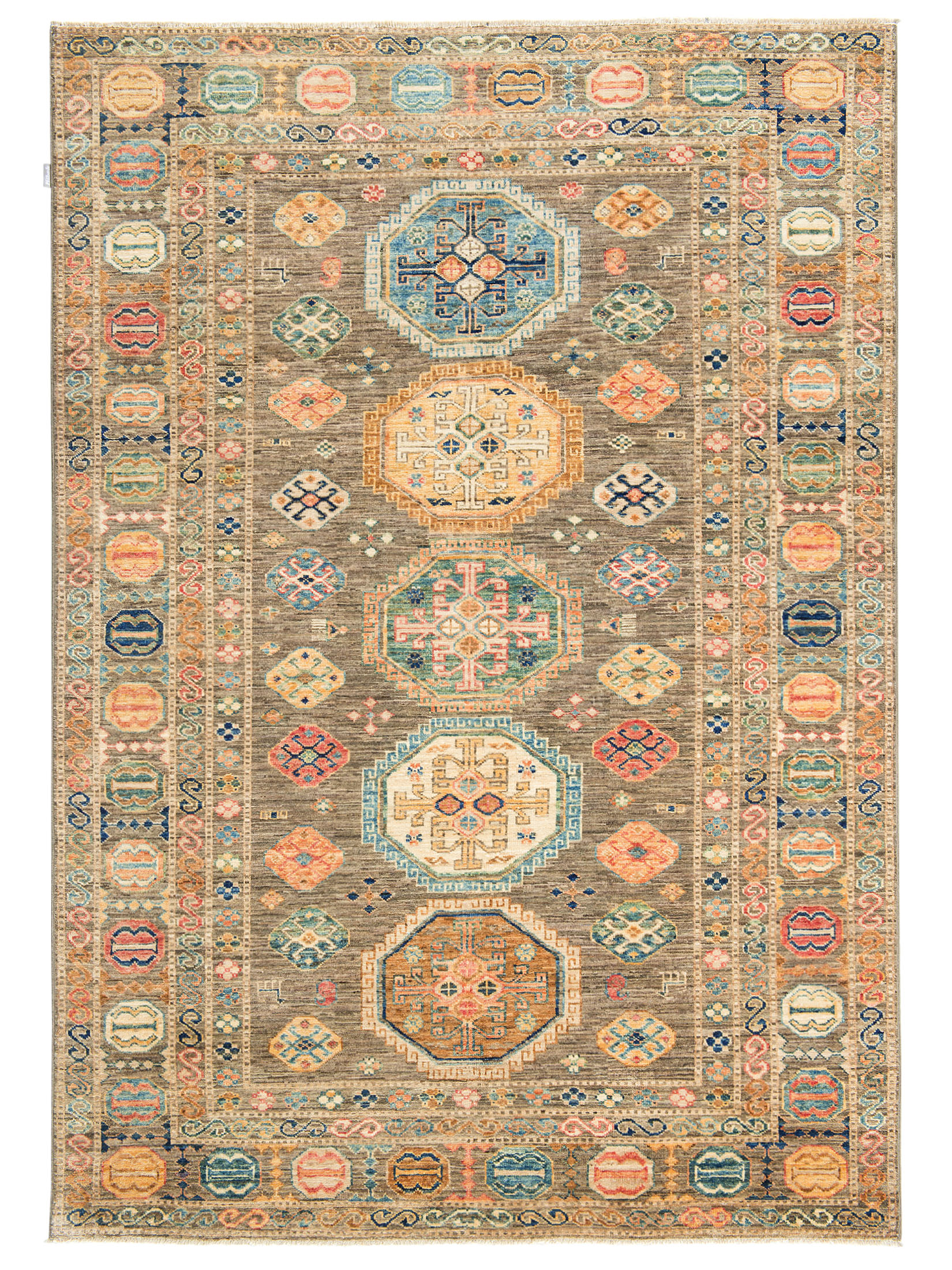 Kazak Ghazni ca. 149 x 211 cm, Unikat / Einzelstück
