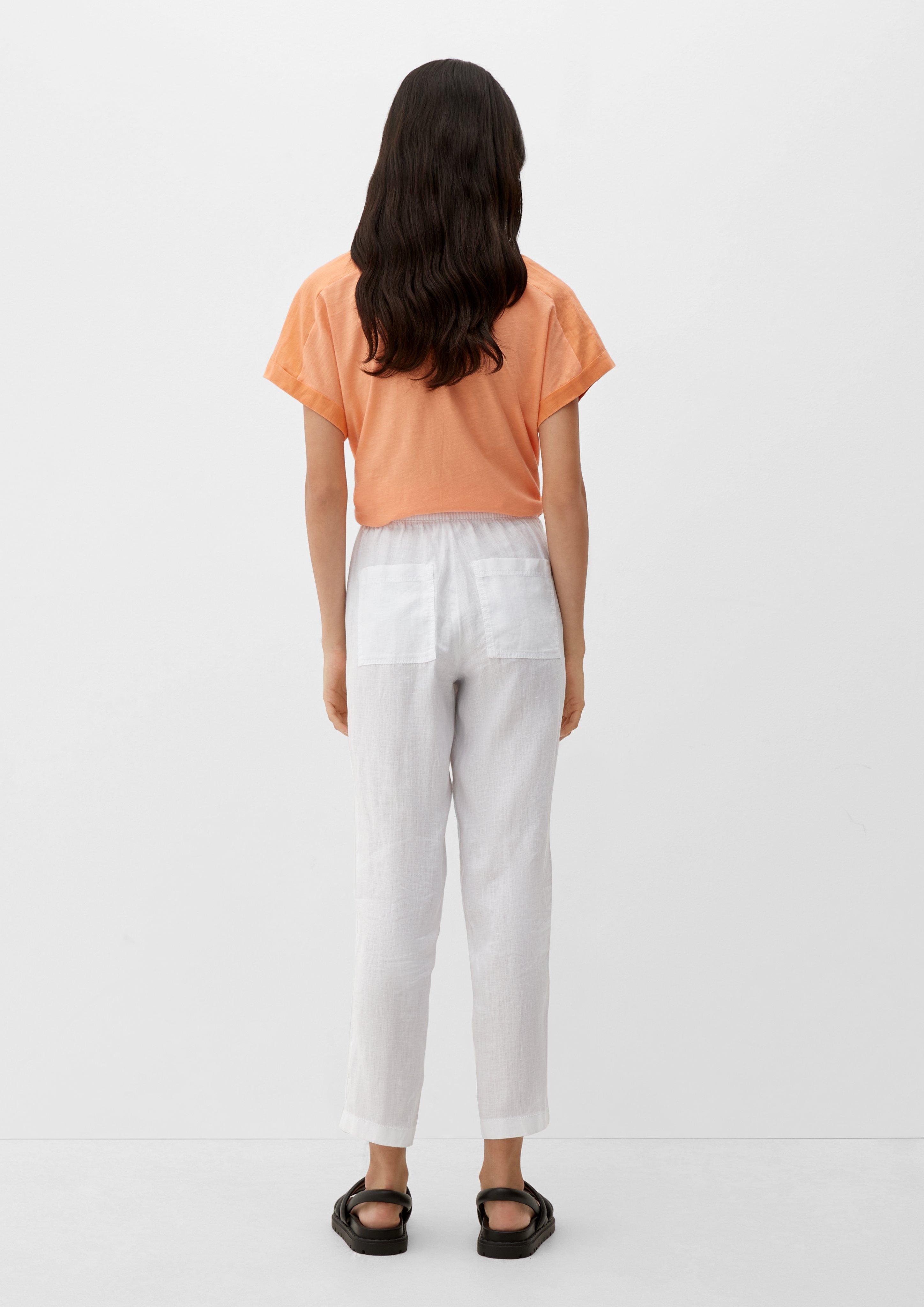 Relaxed: Leinenhose mit Elastikbund  2128991-0100