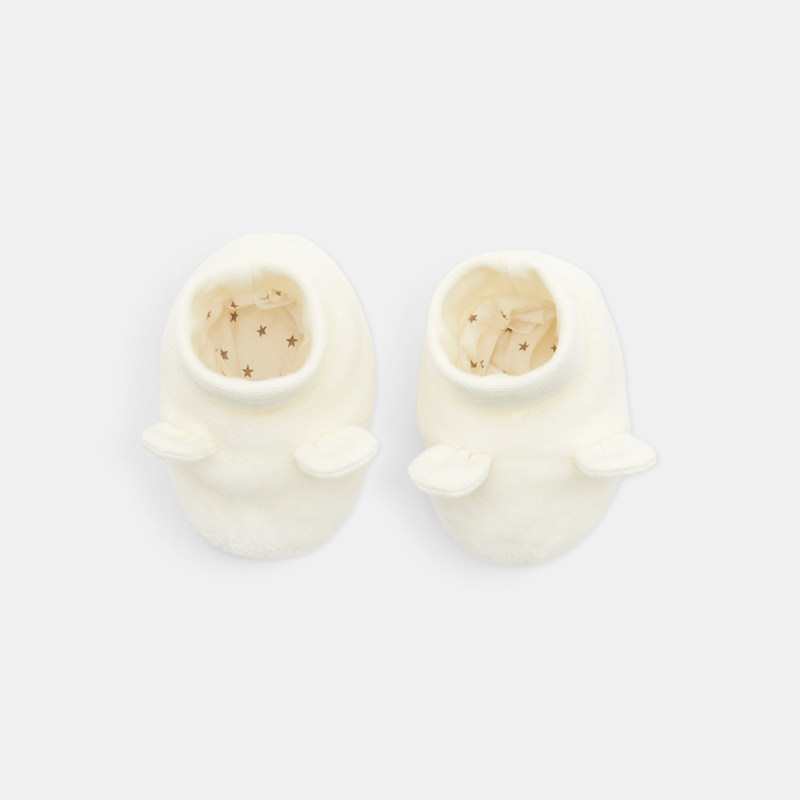 Chaussons bébé en fausse fourrure