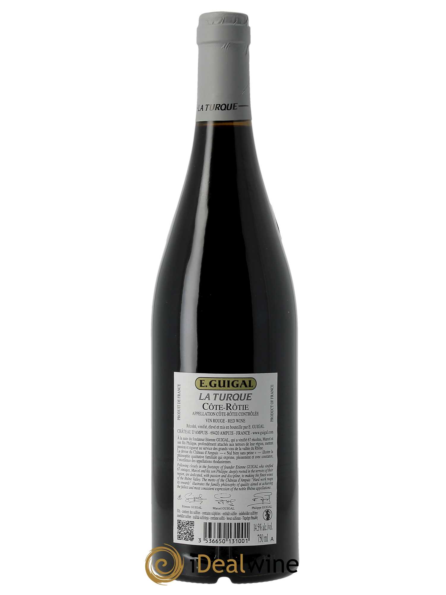 Côte-Rôtie La Turque Guigal (CBO à partir de 6 BTS) 2019 - Lot de 1 Bouteille