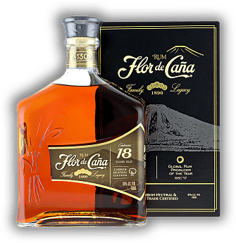 Flor de Cana Centenario Gold 18 Years 0,7 Liter Flor de Cana Centenario Gold 18 Years 0,7 Liter Fein und lieblich mit komplexen Geschmacksaromen. Alter 18 J. - 0,7	 Liter - Vol 40%