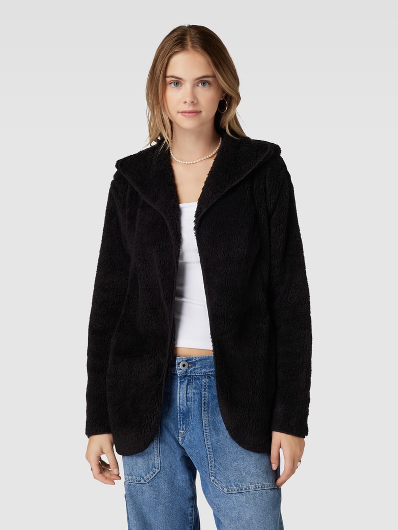 Sweatjacke mit offener Vorderseite Modell 'CONTACT' in schwarz