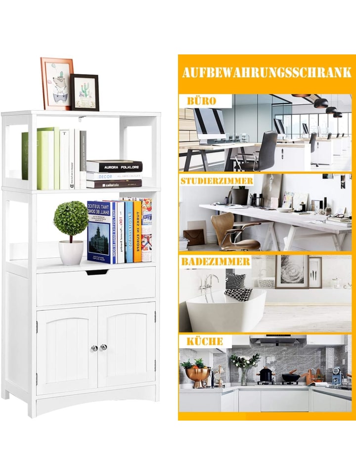 COSTWAY Hochschrank in Weiß günstig kaufen onesize