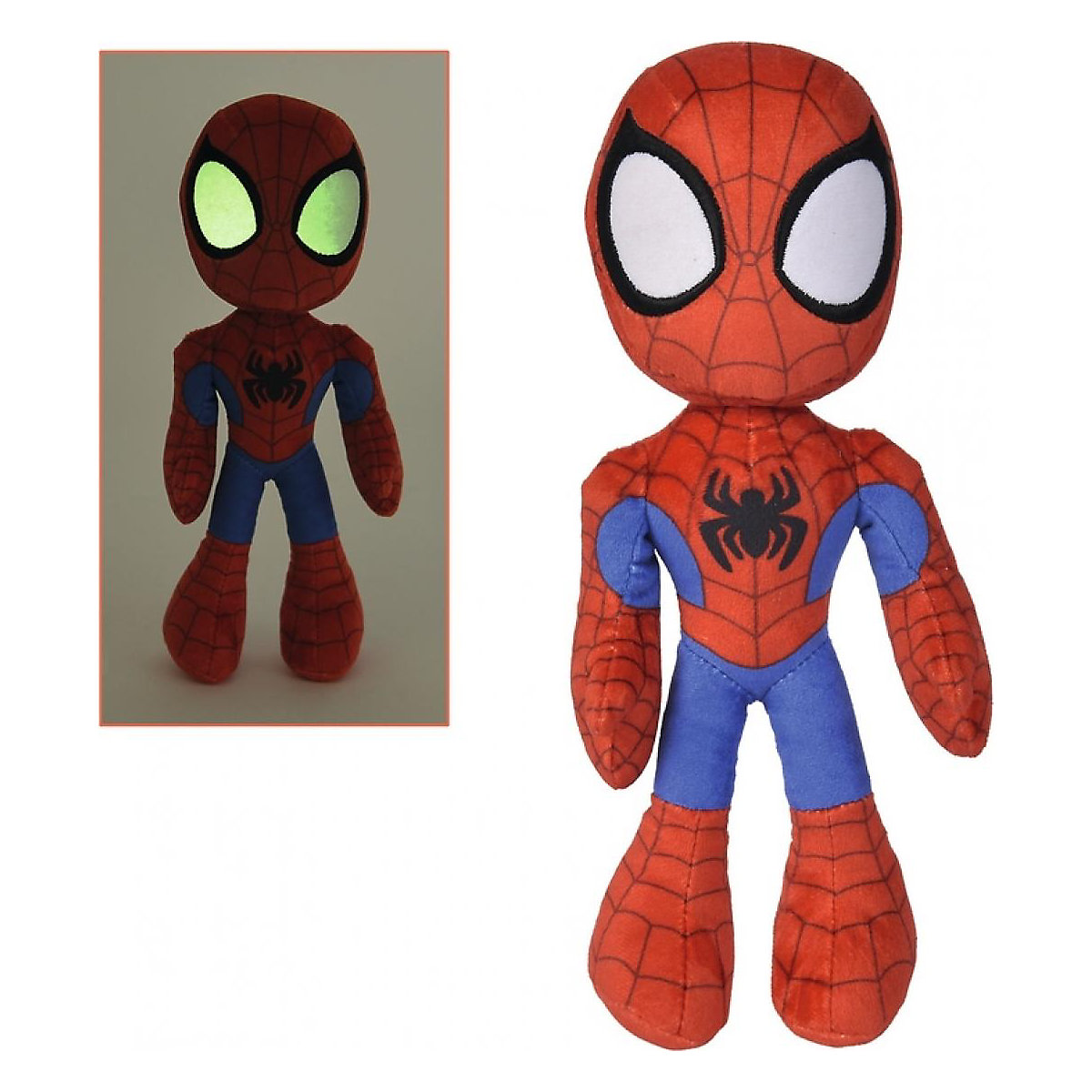 Marvel Spidey, 25 cm Plüschfigur, leuchtet im Dunkeln