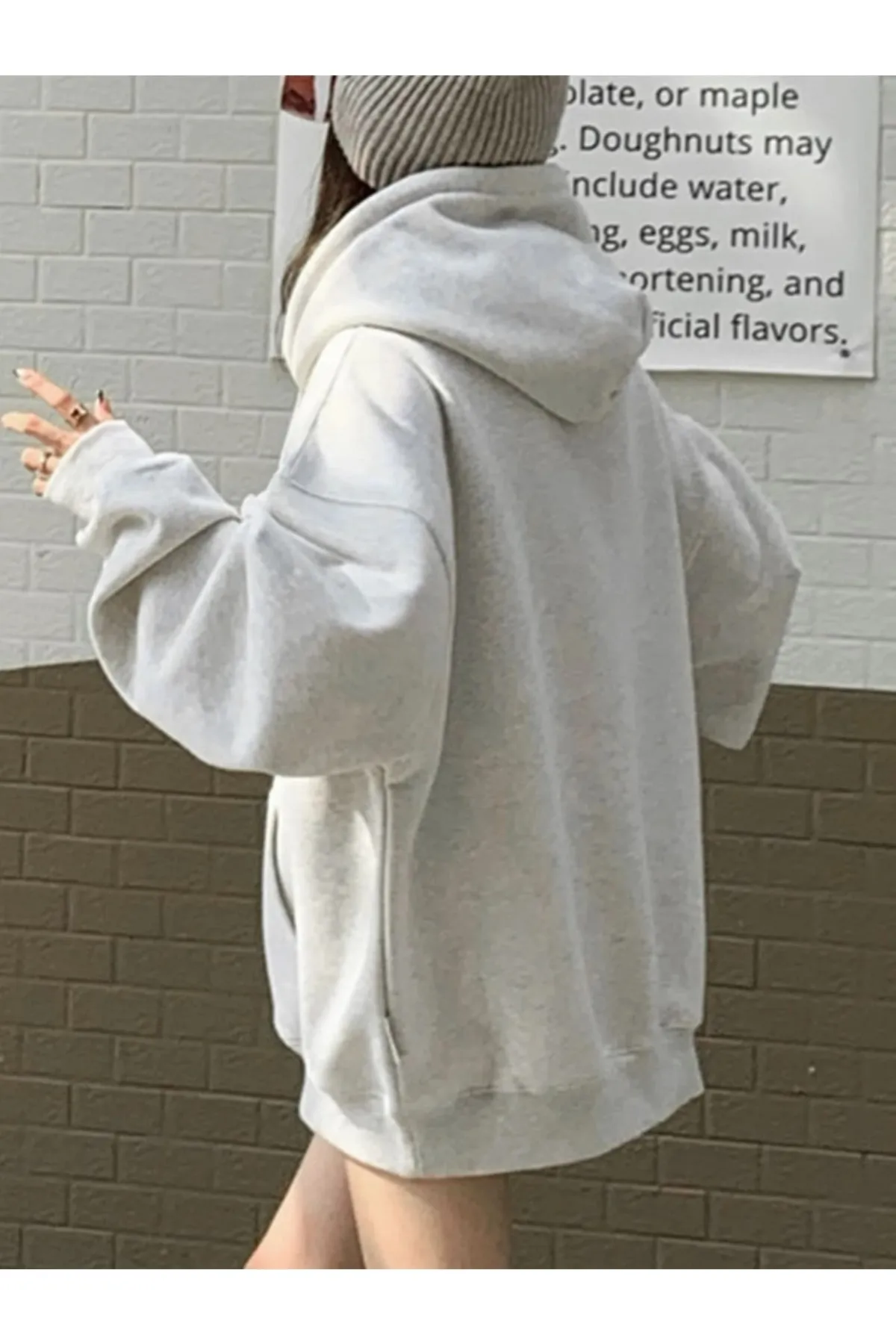 Know  Karmelange Refrfsh bedrucktes Damen-Sweatshirt