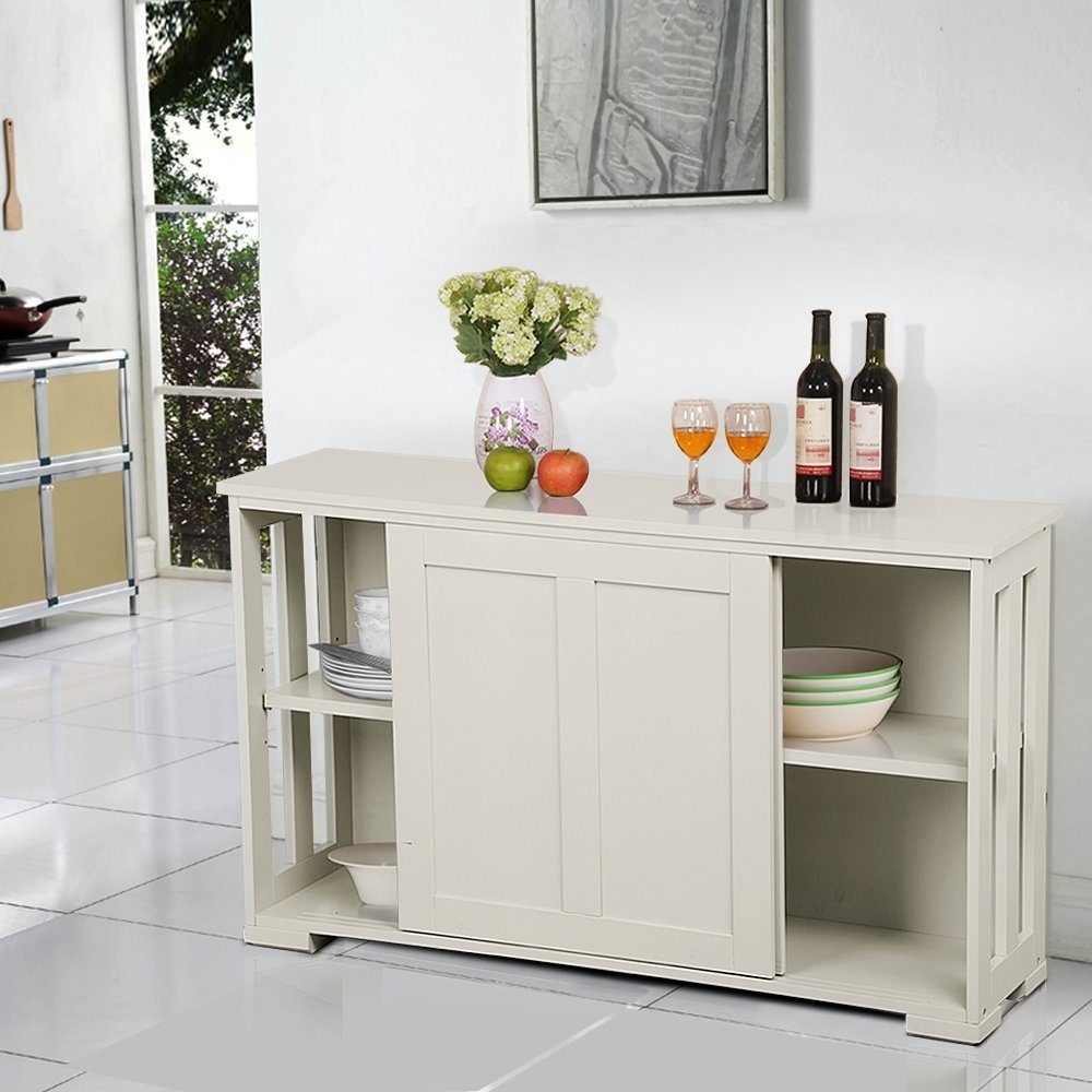 Yaheetech Kommode, Sideboard mit Schiebetüren