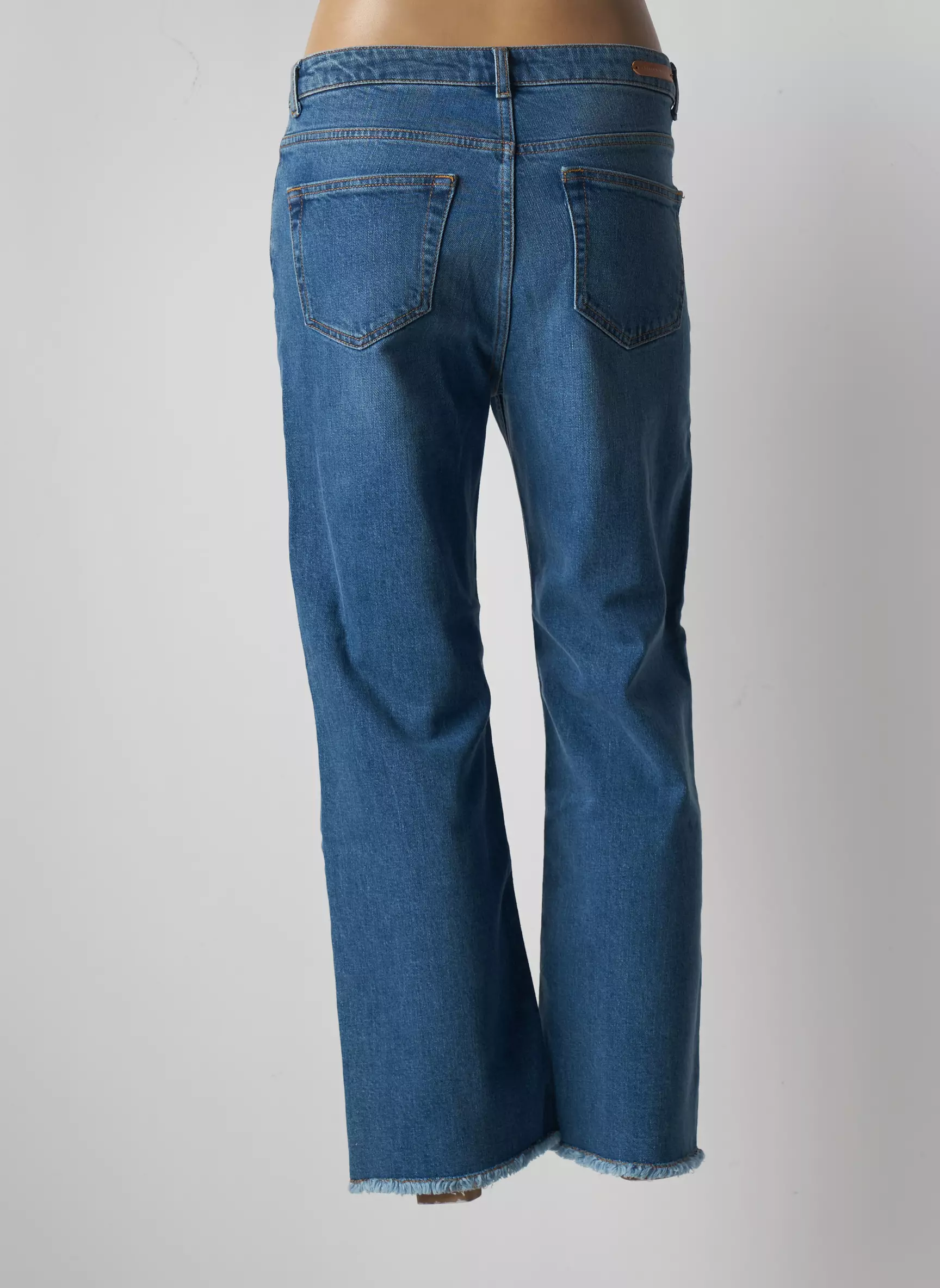 Atelier Boheme Jeans Coupe Large Femme couleur bleu
