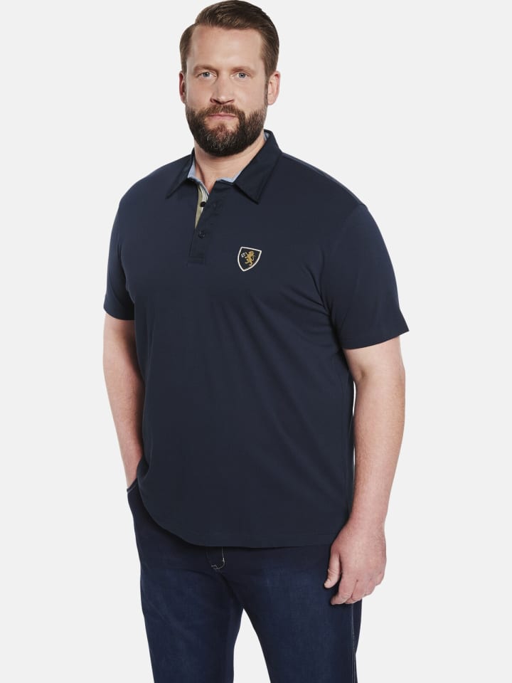 Charles Colby Poloshirt EARL FANCES in dunkelblau günstig kaufen