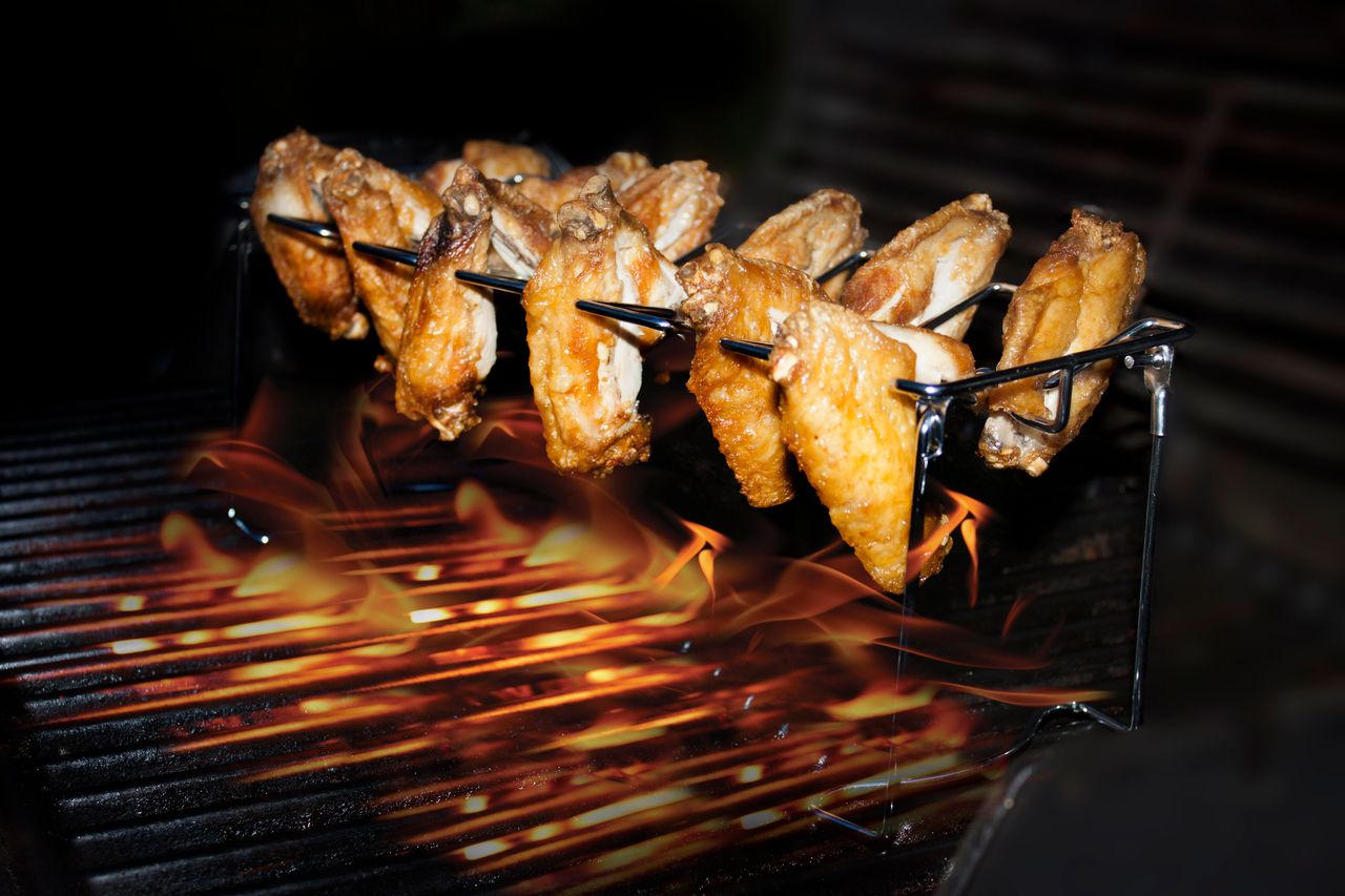 Jim Beam Chicken Wing Grillgestell