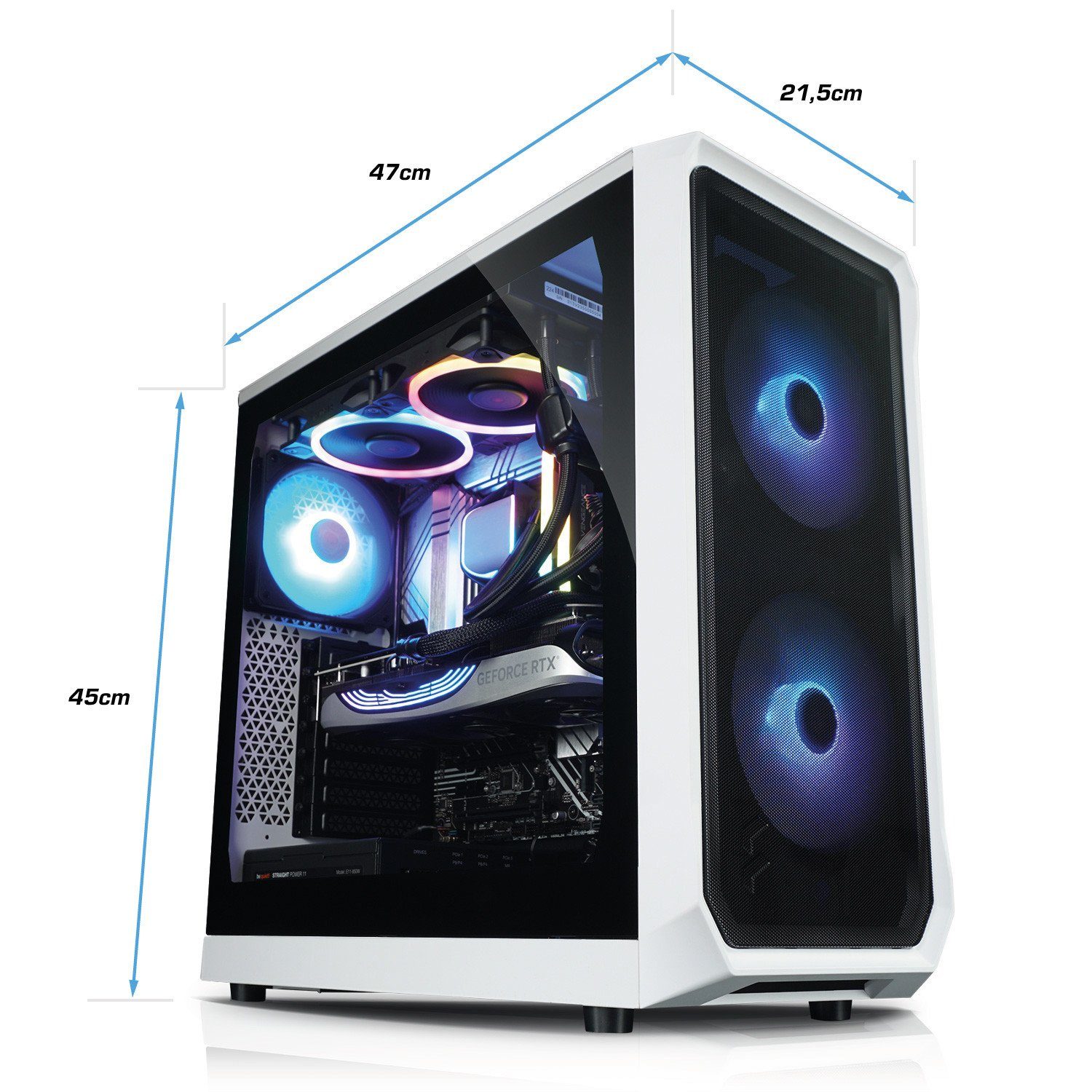 Kiebel Impact 12 Gaming-PC (Intel Core i9 Intel Core i9-12900KF, RTX 4070, 32 GB RAM, 1000 GB SSD, Wasserkühlung)