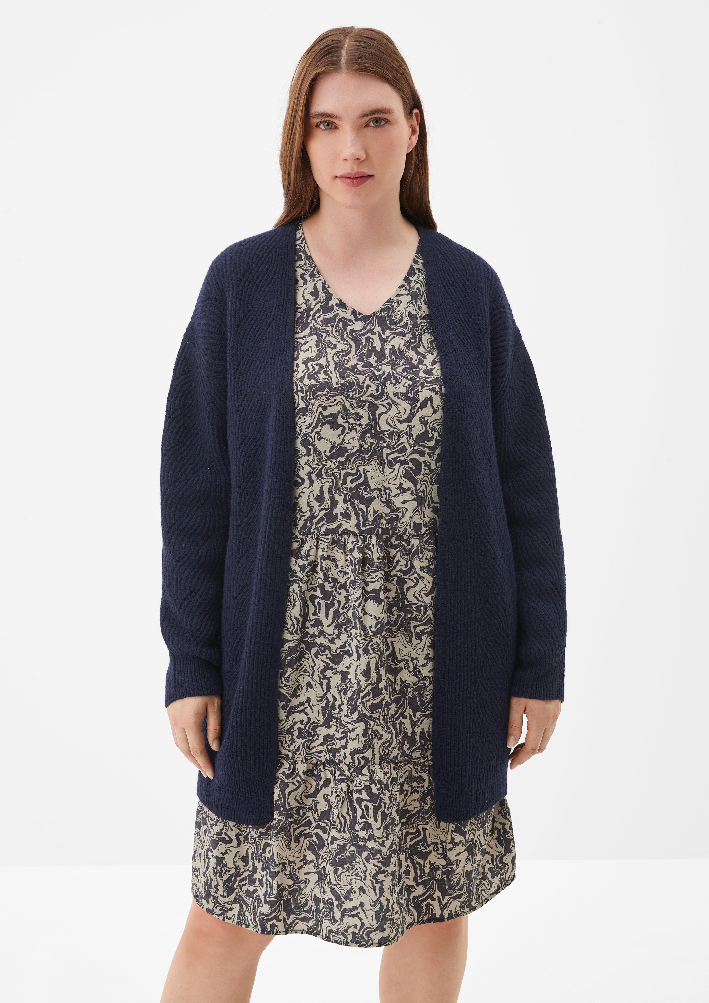 Grobstrick-Cardigan im Woll-Mix  2122011-5959