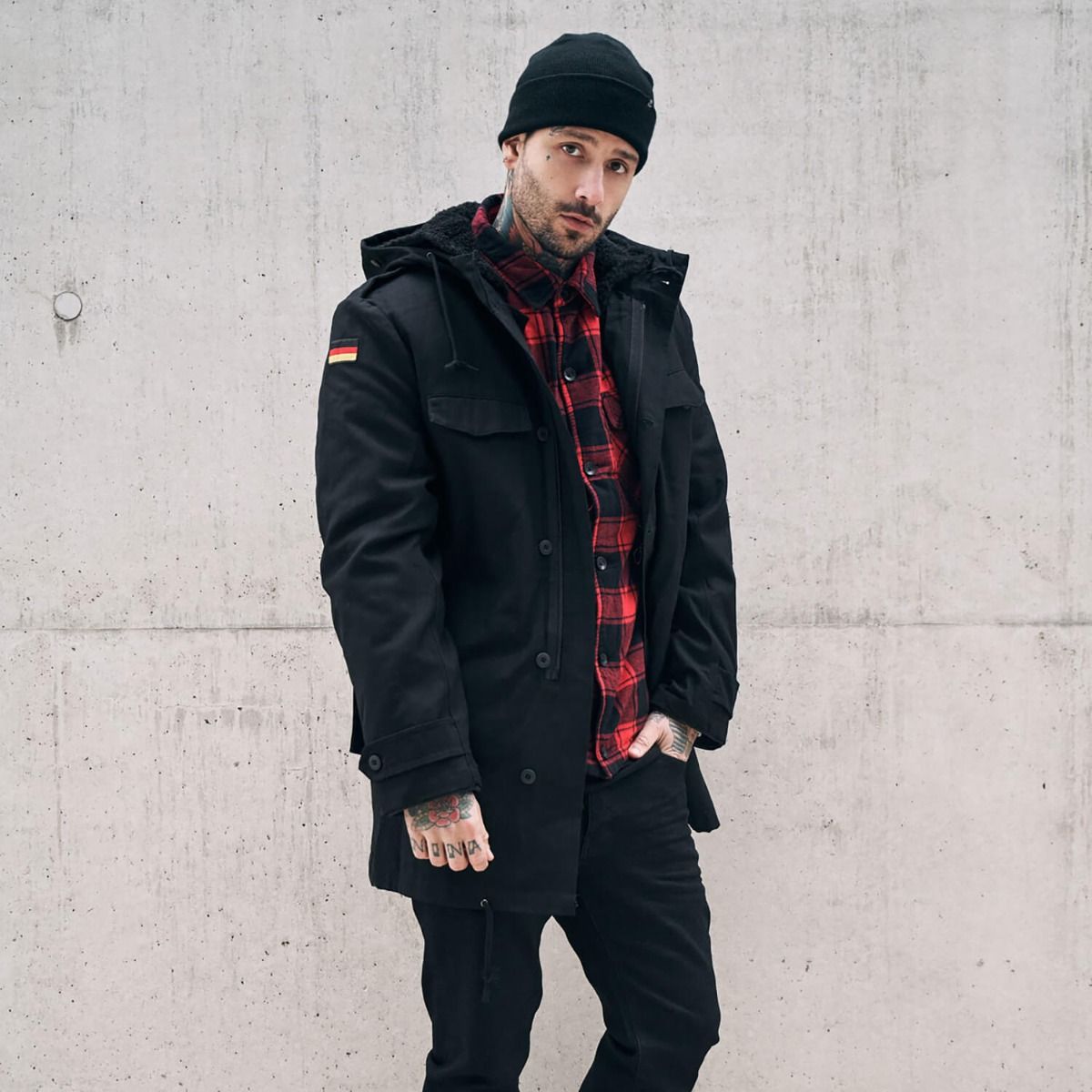 BW Parka with Flag