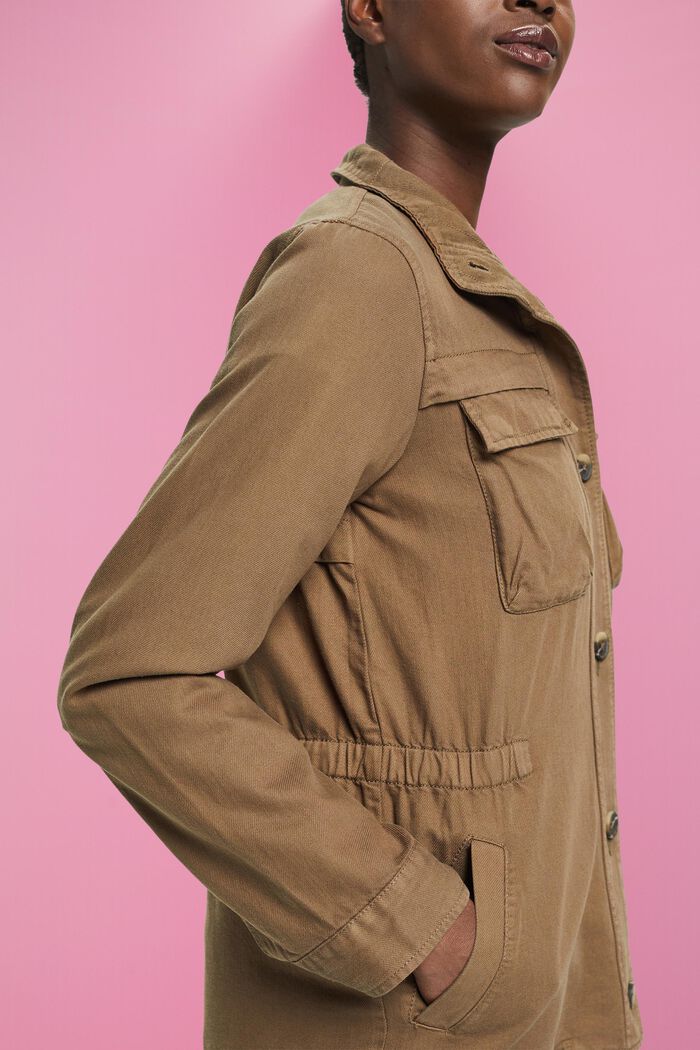 Utility-Jacke mit elastischem Taillenbund