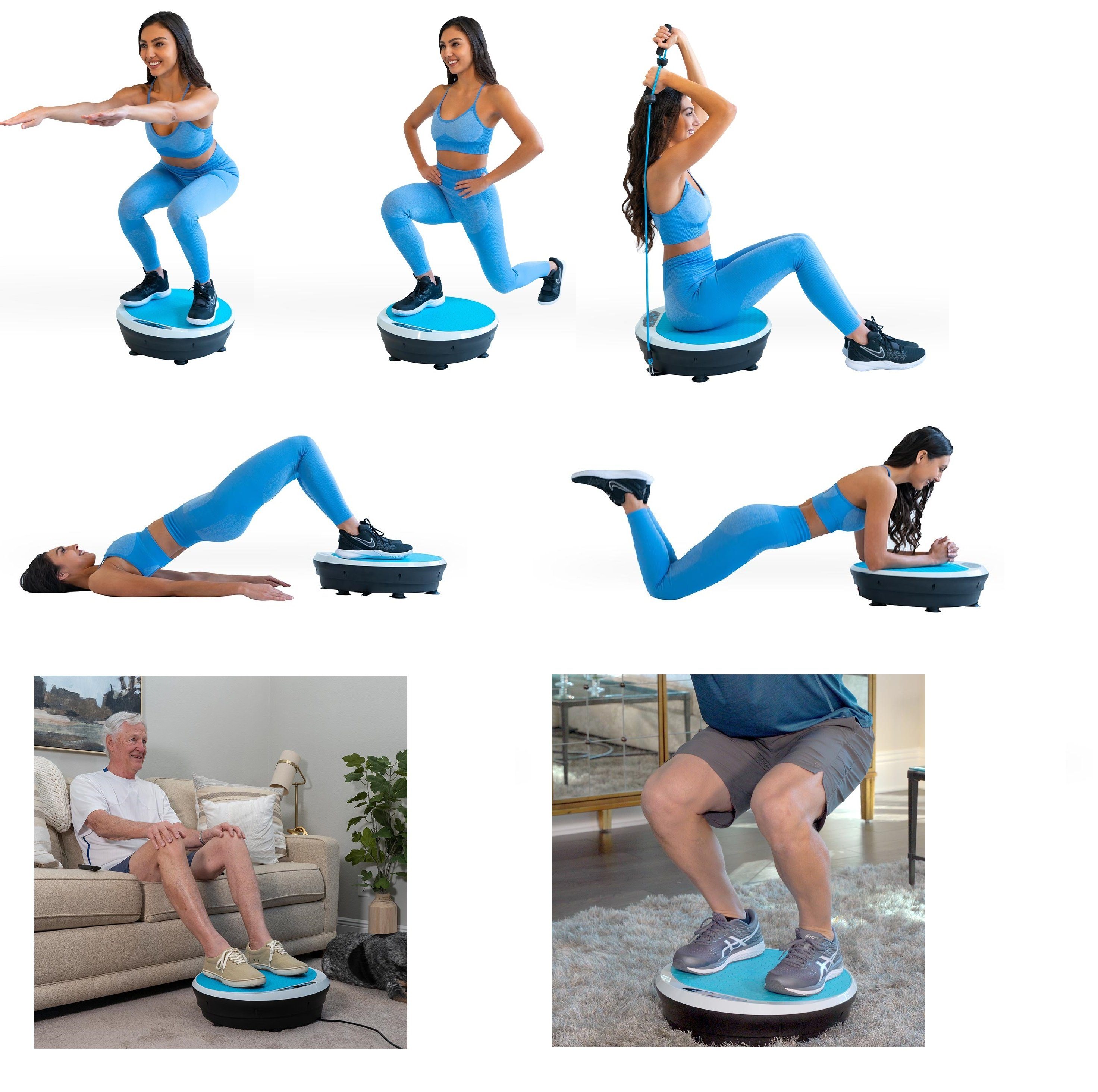 HOMATHLON Vibrationsplatte Wayflex by HomAthlon Vibrationplatte Vibration Trainer 200W HA-488, 200,00 W
