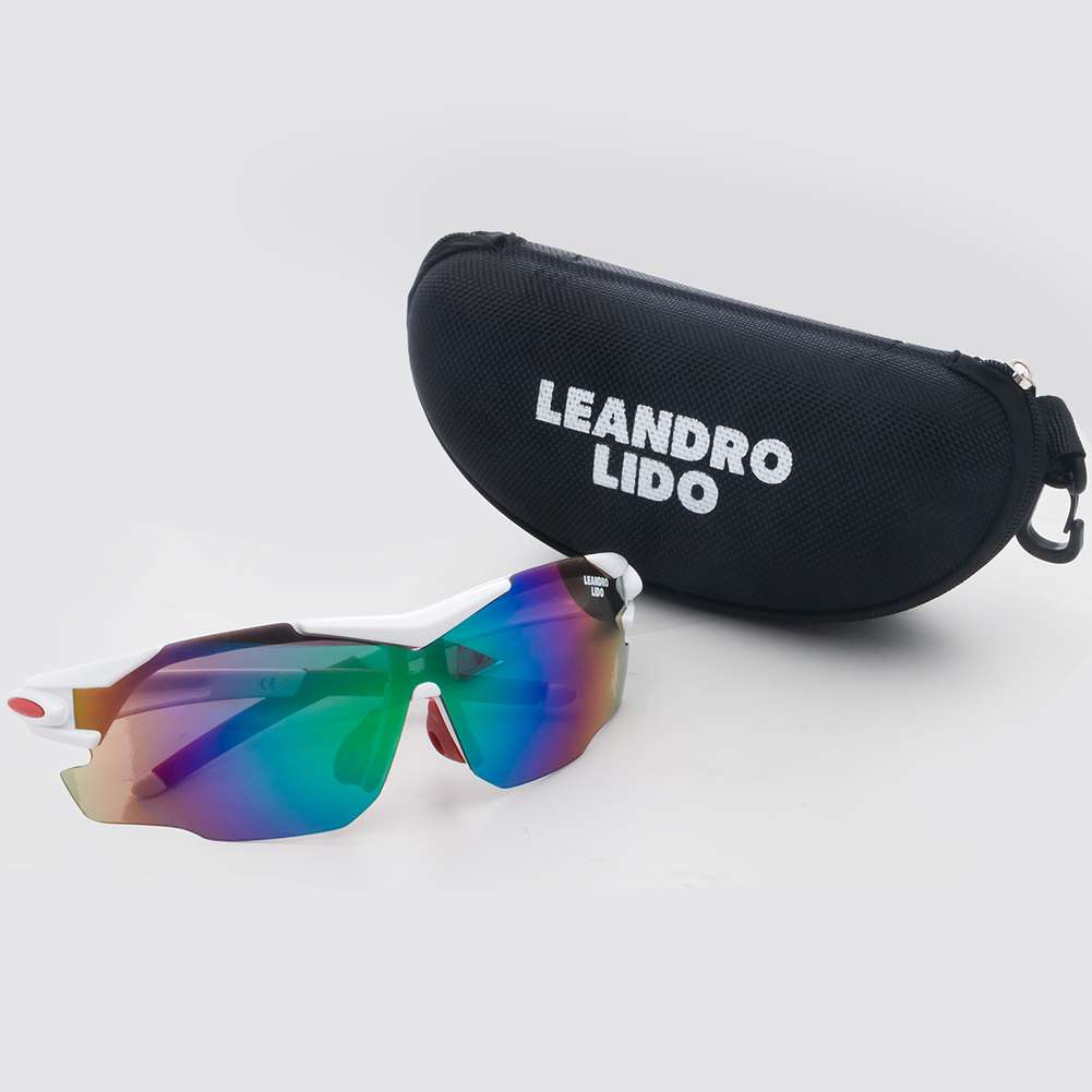 LEANDRO LIDO Challenger One Sport Sonnenbrille weiß/bunt