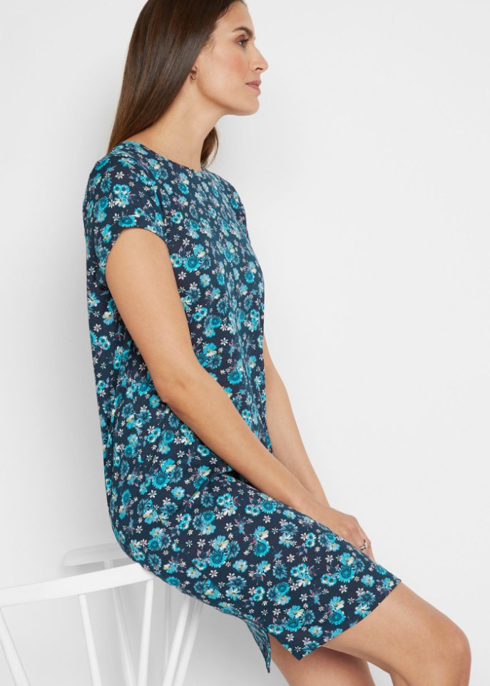 Shirtkleid mit seitlichen Schlitzen (2er Pack)