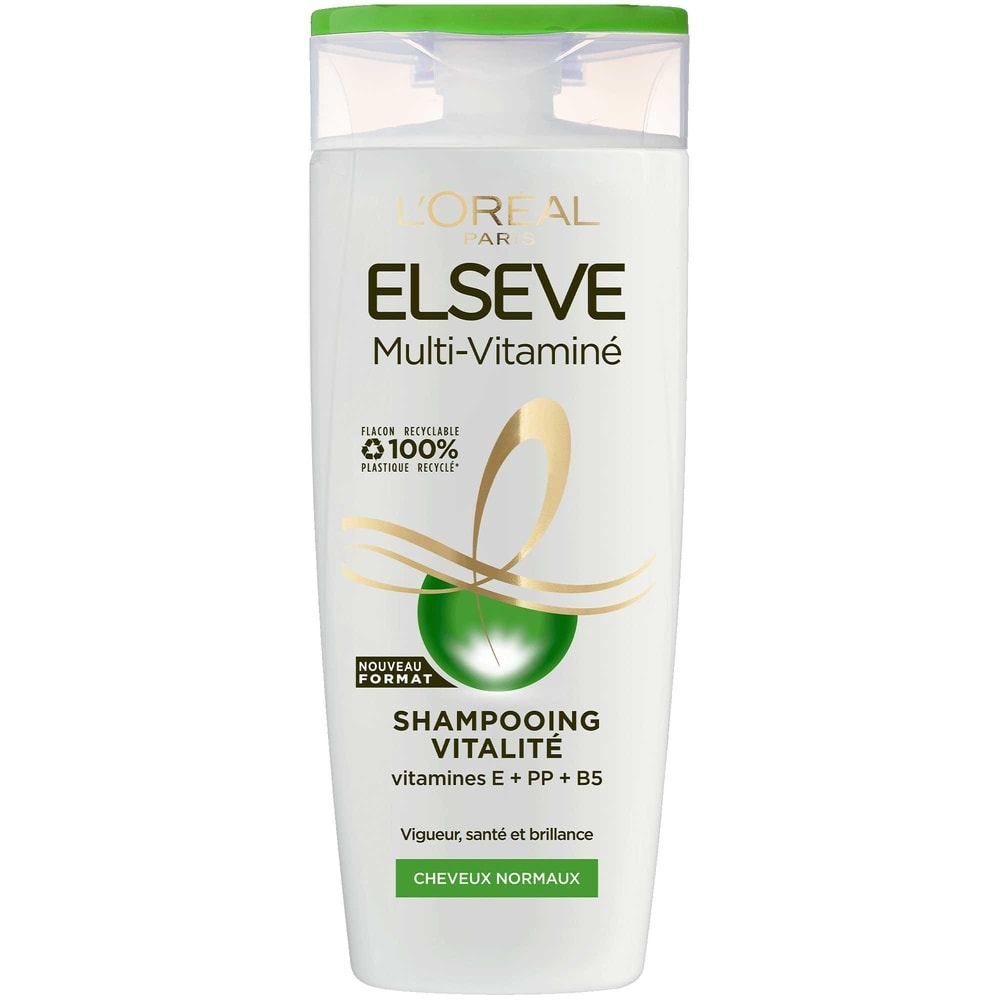 L'Oréal Paris Elseve Multi-Vitaminé Shampooing Cheveux Normaux 350ml Shampoing cheveux normaux