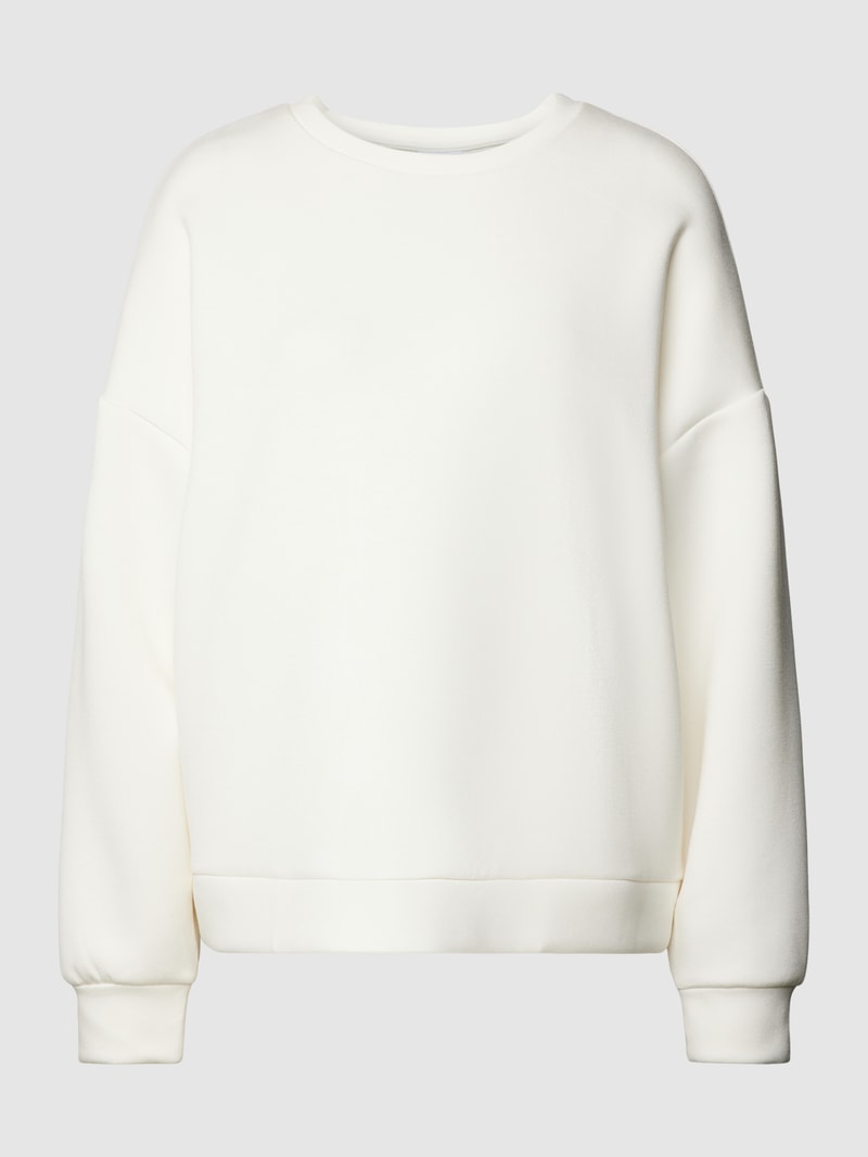 Oversized Sweatshirt mit überschnittenen Schultern in offwhite
