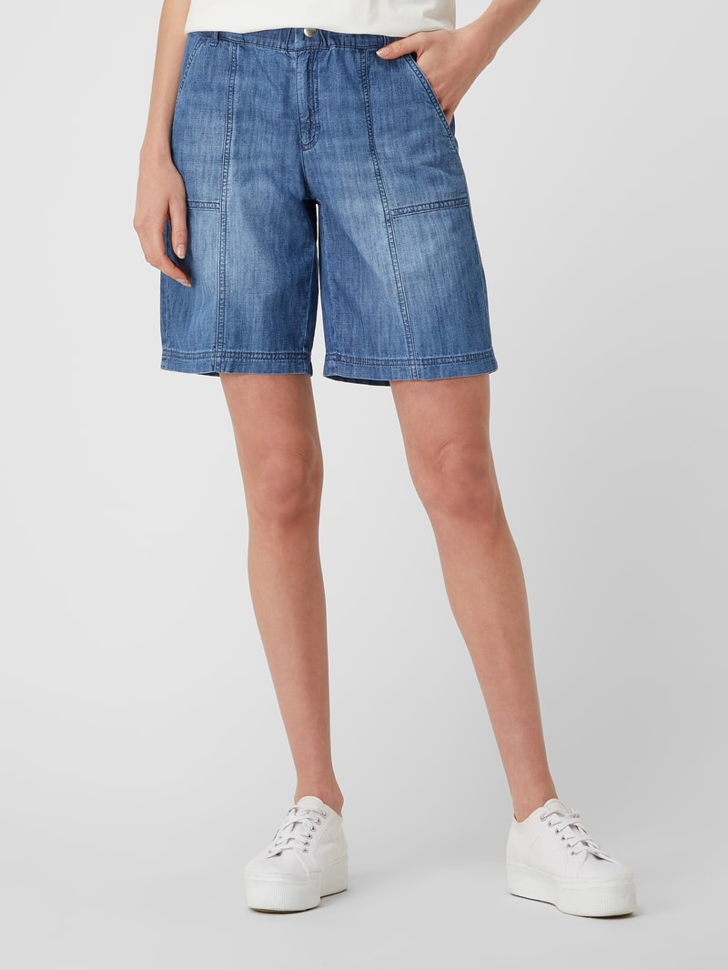 Jeansshorts aus Baumwolle Modell 'Maine' in hellblau