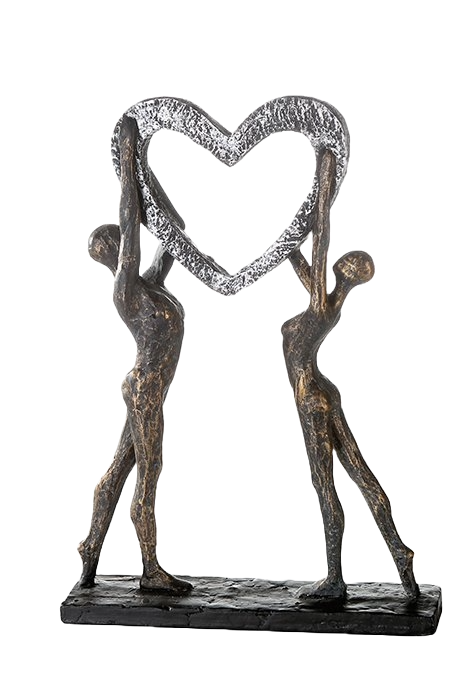Deko Skulptur Pärchen 37 cm