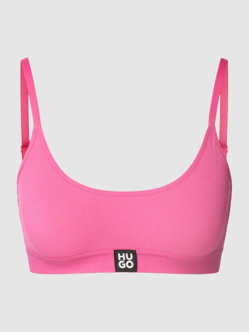 Bralette mit Label-Detail in pink
