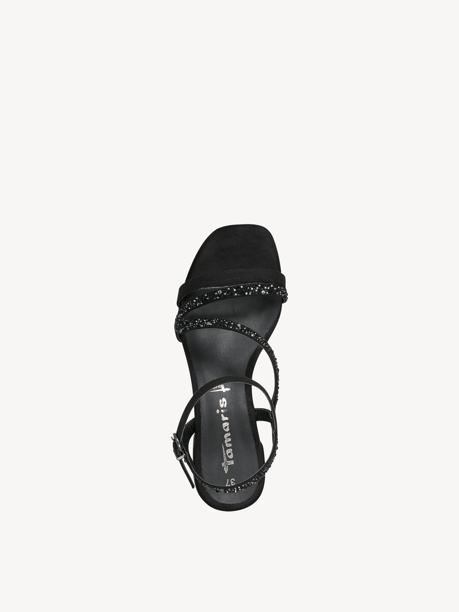 Sandale à talon - noir