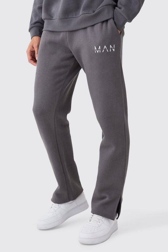 Man Jogginghose mit geteiltem Saum