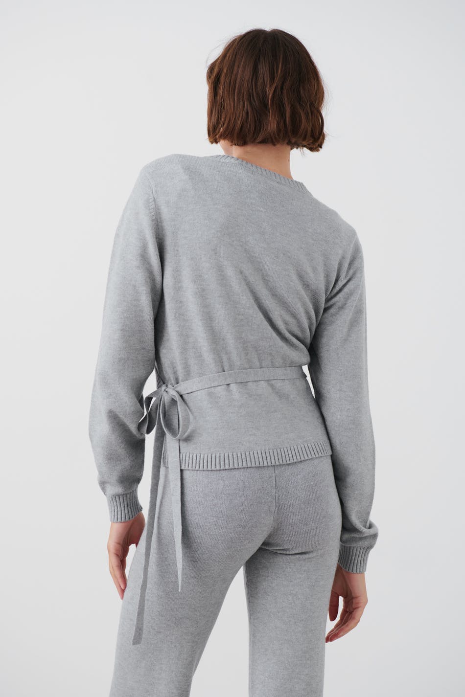 Homewear wrap cardigan