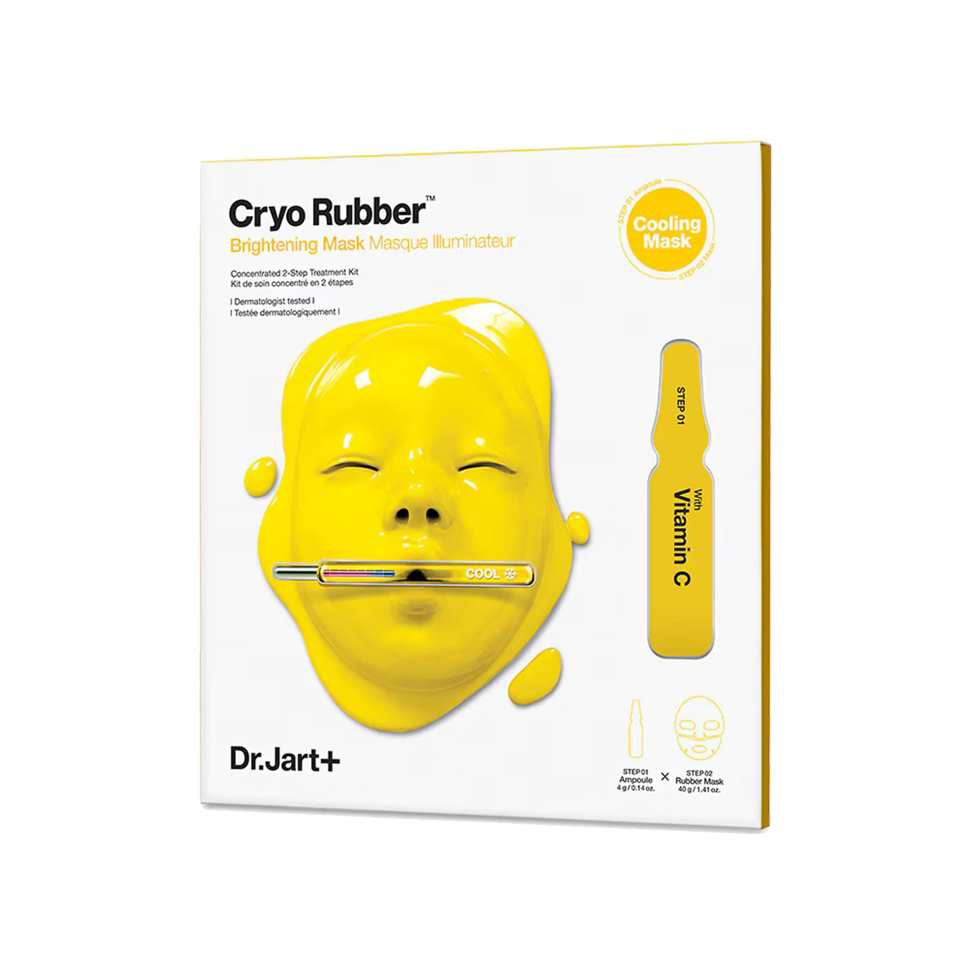Cryo Rubber™ Lysnende C-vitamin - Lysnende ansigtsmaske