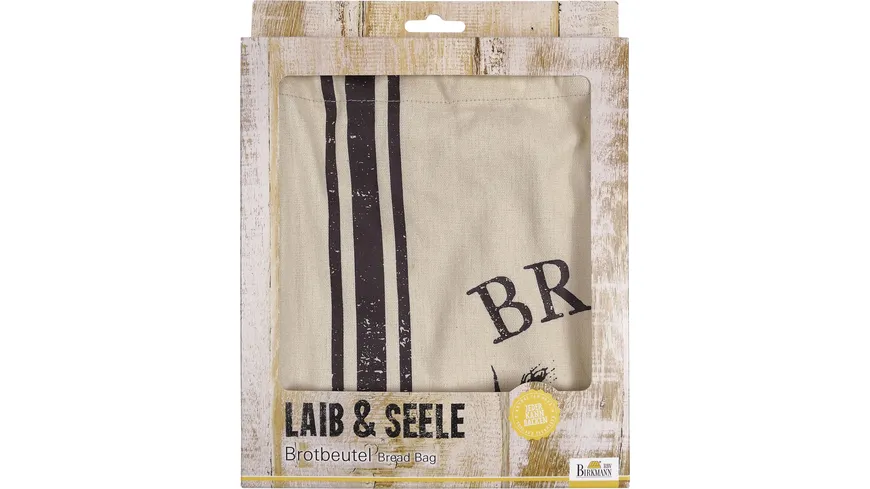 RBV BIRKMANN Brotbeutel LAIB & SEELE 38x45cm