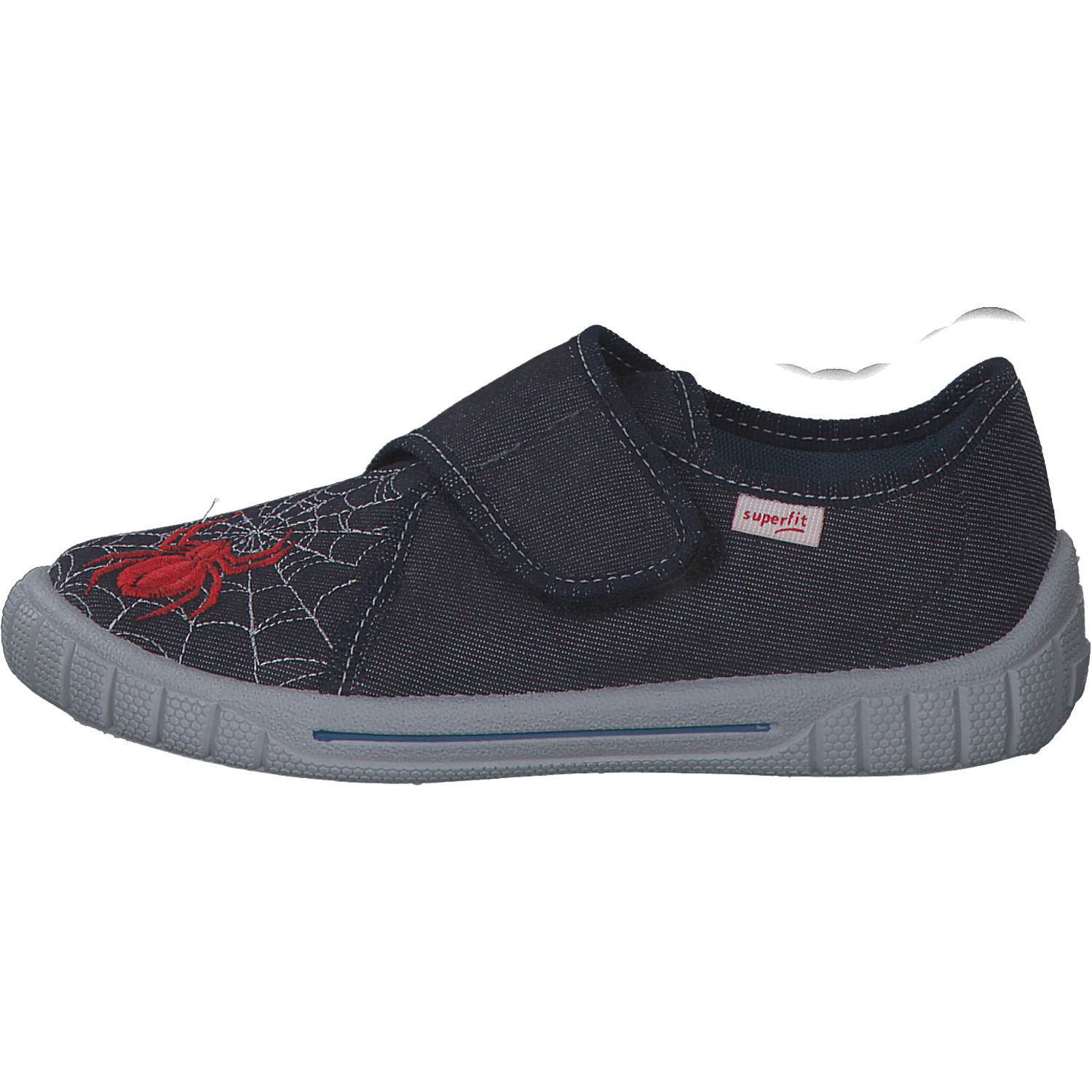 Superfit BILL 00271, Hausschuhe, Kinder, Blau (Spinne)