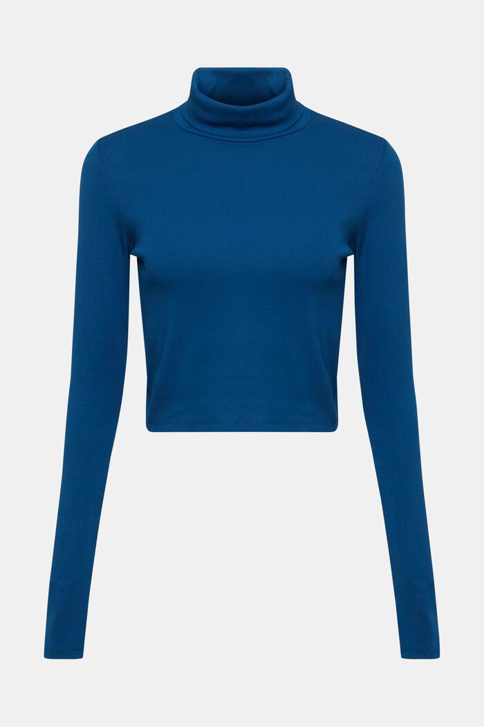 Cropped Longsleeve mit Rollkragen