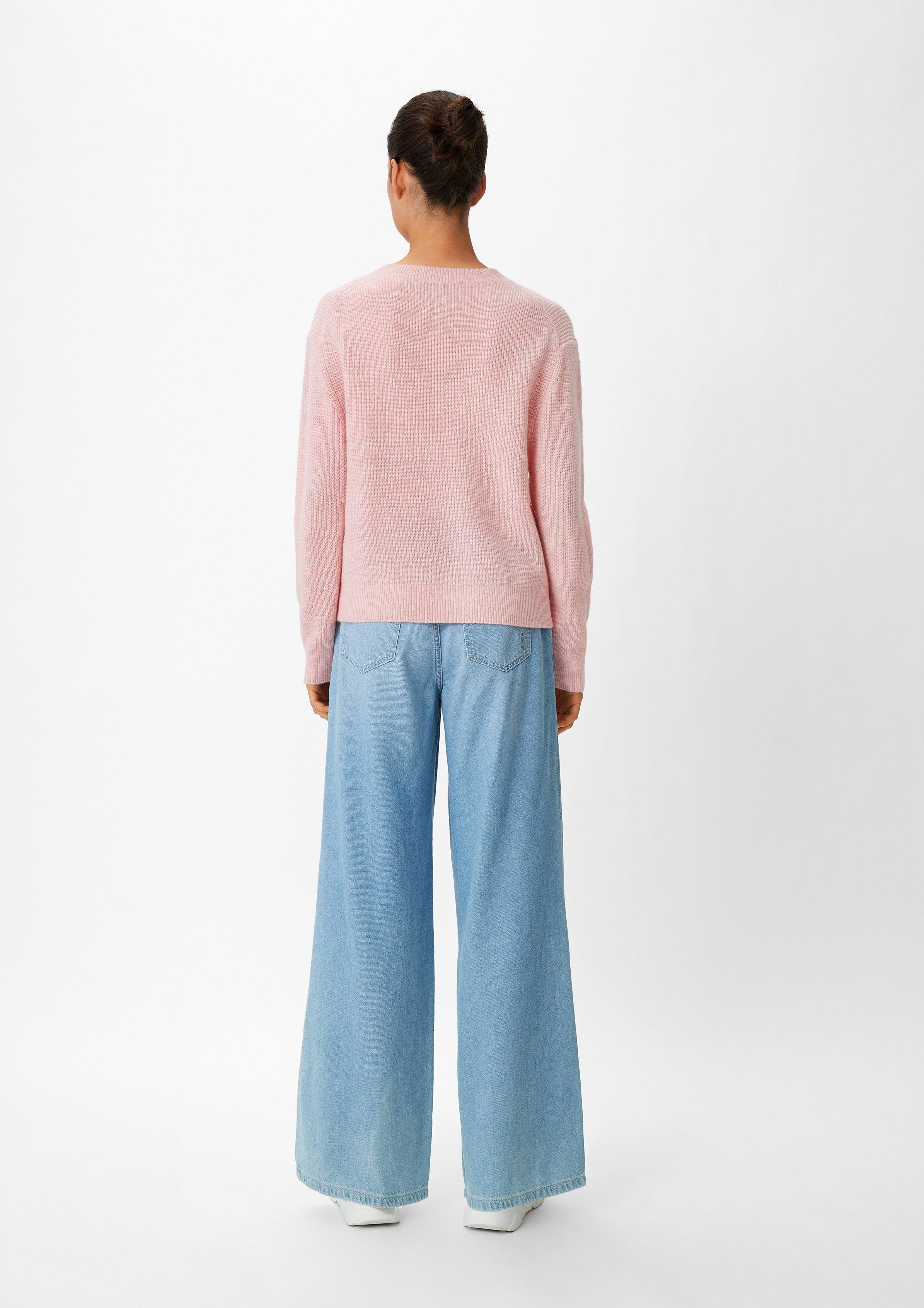 Softer Pullover aus Wollmix - zartrosa