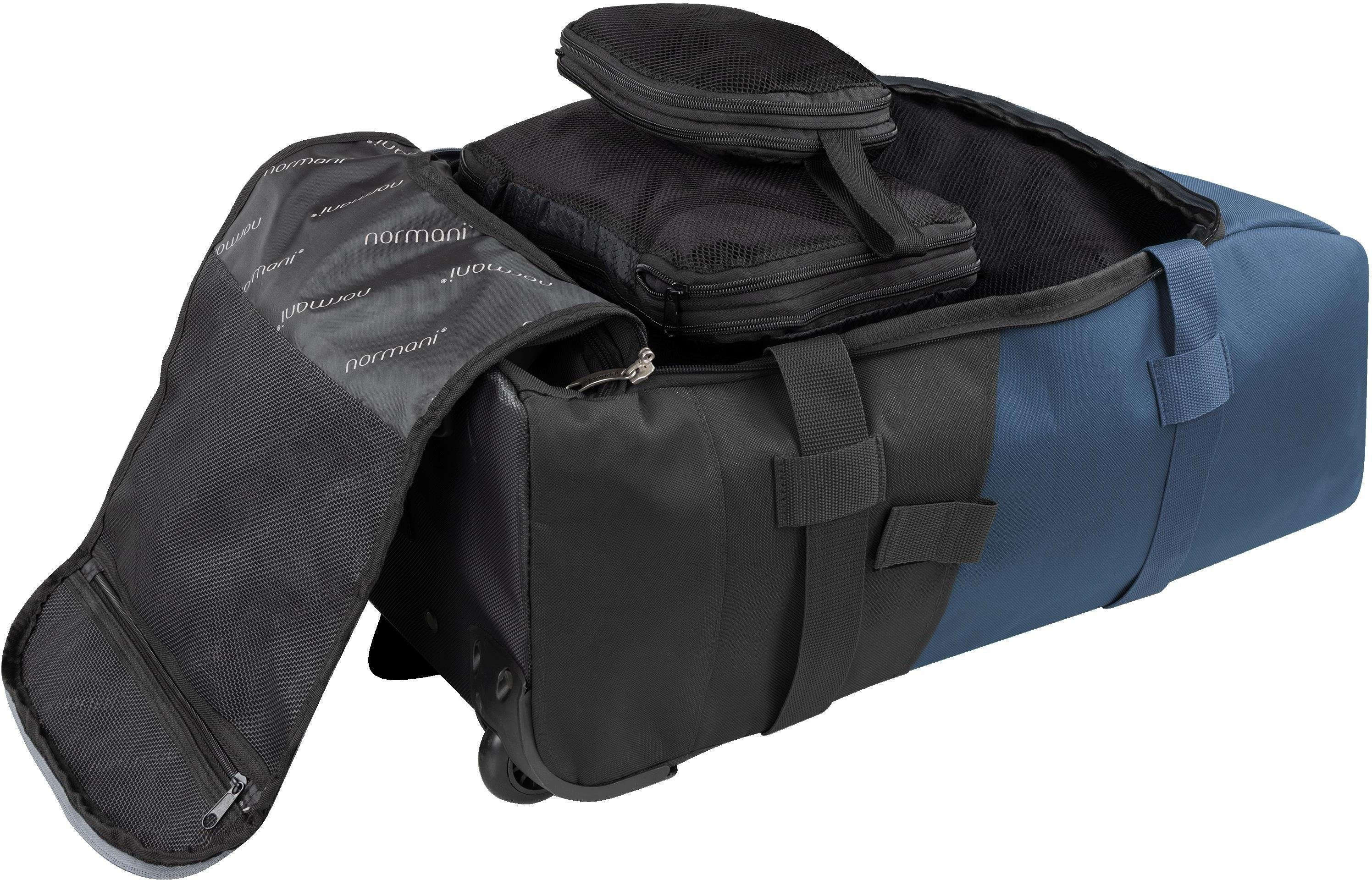 normani Reisetasche Reisetasche 60 L mit 4 Kleidertaschen, Rucksack mit Trolleyfunkion 60 Liter